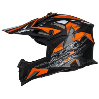 iXS 363 2.0 Motocrosshelm matt schwarz / orange / anthrazit 2XL