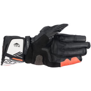 Alpinestars SP-8 V3 Handschuhe schwarz / weiß / rot-fluo