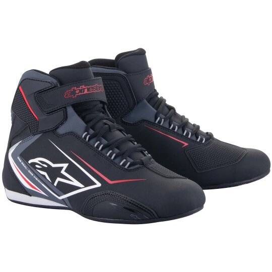 Alpinestars Sektor Waterproof Motorradschuhe Schwarz / Weiss / Grau 45