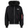 Alpha Industries Bomber Jacke 45P Hooded Custom schwarz / schwarz M