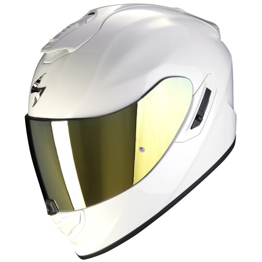 Scorpion Exo-1400 Evo II Air Solid Full Face Helmet Pearl White