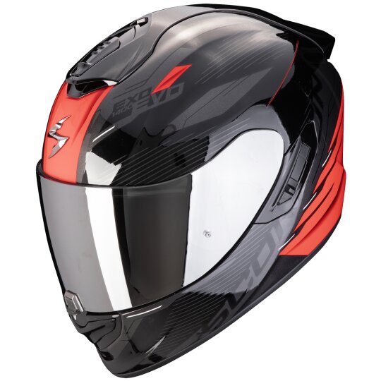 Scorpion Exo-1400 Evo II Air Luma Full Face Helmet Black / Red