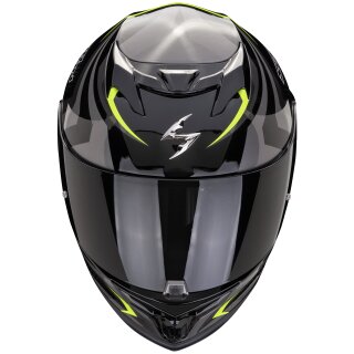 Scorpion Exo-520 Evo Air Terra Helmet Black / Silver / Neon Yellow
