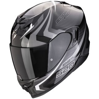 Scorpion Exo-520 Evo Air Helm Terra Schwarz / Silber / Weiss