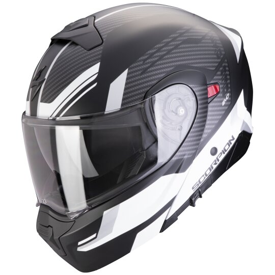 Scorpion Exo-930 Evo Sikon Flip-up Helmet Matt Black / Silver / White