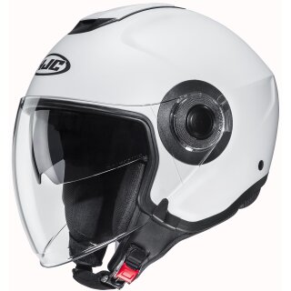 HJC i40N Solid semi matt white open face helmet
