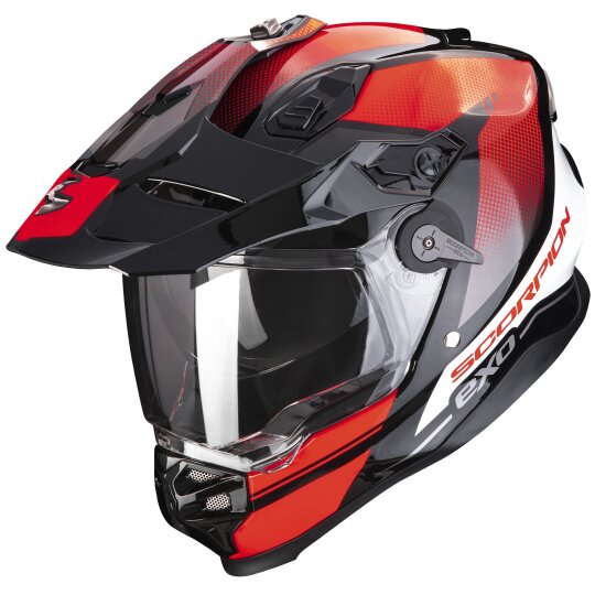 Scorpion Exo-ADF-9000 AIR Trail Adventure-Helm Schwarz / Rot