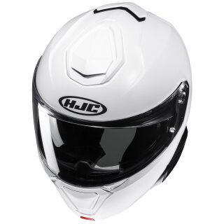 HJC i91 Solid white Flip Up Helmet