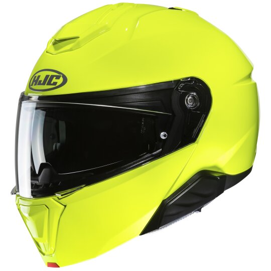 HJC i91 Solid Fluo Green Flip Up Helmet L