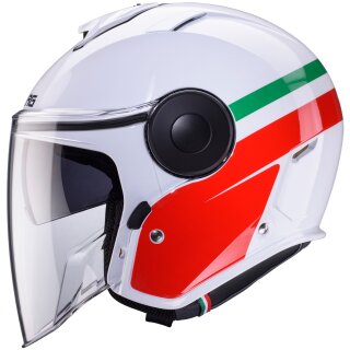 Caberg Soho Jet helmet Zephir Italia white / green / red