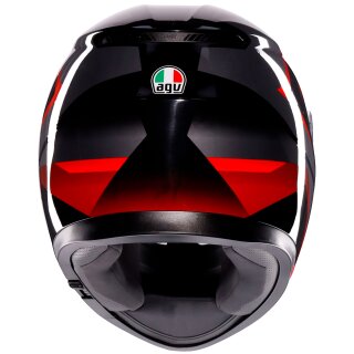 AGV K3 Integralhelm Striga schwarz / grau / rot XL