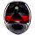 AGV K3 Integralhelm Striga schwarz / grau / rot XL