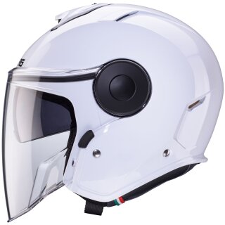 Caberg Soho Casco jet blanco metalizado L