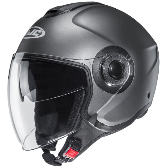 HJC i40N Solid semi matt titanium open face helmet XS