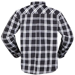 Modeka Colden Camisa moto negro / blanco hombres