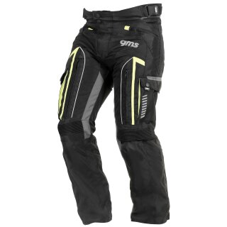 gms Men´s Everest Textile Trousers black / anthracite / yellow L