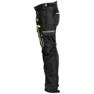 gms Men´s Everest Textile Trousers black / anthracite / yellow XL