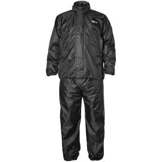 gms Conjunto de lluvia chaqueta y pantalón negro XL