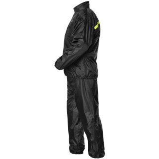 gms Conjunto de lluvia chaqueta y pantalón negro XL