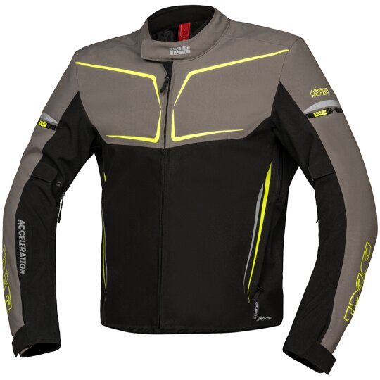iXS Men´s TS-Pro ST+ Textile Jacket black / grey / fluo yellow 3XL