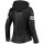 Rusty Stitches Ladies Joyce Hooded V2 Leather Jacket Black / White