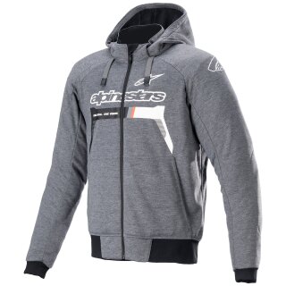 Alpinestars Chrome Ignition Hoodie dunkelgrau / weiss XXL