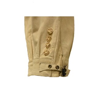 Traditional leather trousers made of light nubuck leather...