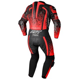 RST Pro Series EVO Airbag Lederkombi neon rot / schwarz 42