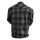 Bores Lumberjack Jacken-Hemd schwarz / grau Herren 8XL