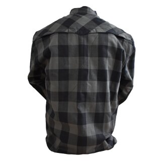 Bores Lumberjack Jacken-Hemd schwarz / grau Herren 9XL