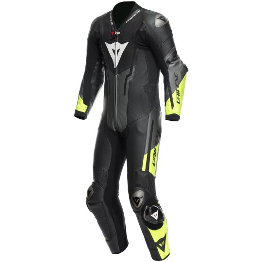 DaineseMisano 3 D-AIR® 1 pcs. perf. leathersuit black / anthracite / fluo-yellow