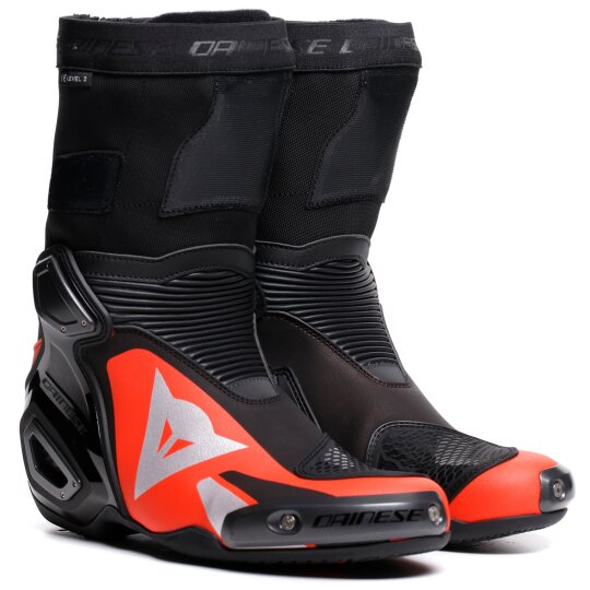 Dainese Axial 2 motorbike boots men black / red-fluo 43