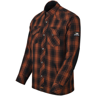 Bores Lumberjack Jacket-Shirt naranja / negro para Hombres S