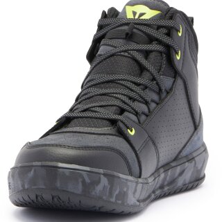 Dainese Suburb D-WP motorcycle shoes black / camo / yellow 45