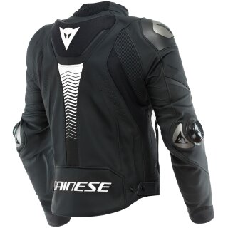 Dainese Super Speed 4 Lederjacke schwarz-matt / weiß 56