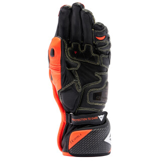 Dainese Full Metal 7 Handschuhe schwarz / fluo rot S