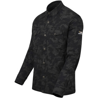 Bores Militaryjack Jacken-Hemd camouflage schwarz 2XL