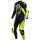 Dainese Audax D-Zip 1 tlg. Perf. Lederkombi schwarz / fluo-gelb / weiß 52