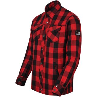 Bores Men´s Lumberjack Jacket-Shirt Basic red / black 4XL