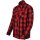 Bores Lumberjack Chaqueta-camisa basic rojo / negro hombres 4XL