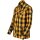 Bores Lumberjack Chaqueta-camisa basic negro / amarillo hombres XL