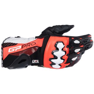 Alpinestars GP Pro R4 Handschuhe schwarz / fluo-rot / weiss 3XL