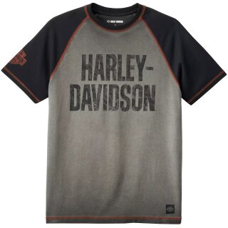 HD T-Shirt Iron Bar Raglan grey / black XXL
