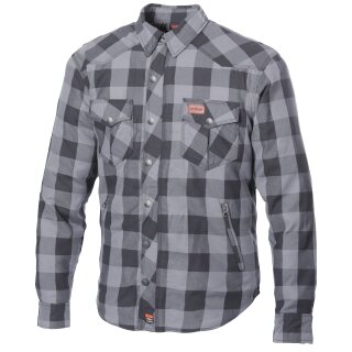 B&uuml;se Fairbanks Camisa de moto textil, Gris