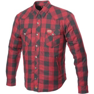 B&uuml;se Fairbanks Camisa de moto textil, Rojo