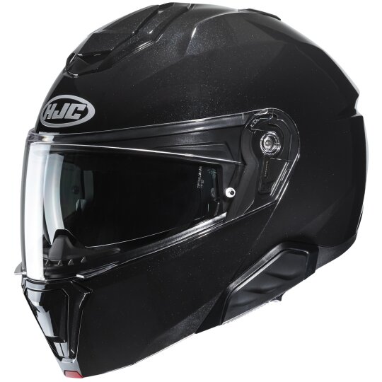 HJC i91 Solid Metal Black Flip Up Helmet