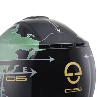 Schuberth C5 Klapphelm Globe Green L