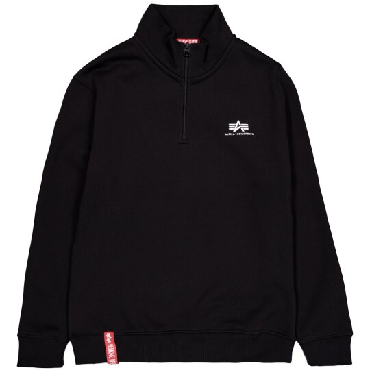 Alpha Industries Half Zip Sweater SL Black