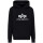 Alpha Industries Basic Hoody Carbon Schwarz / Silber 3XL