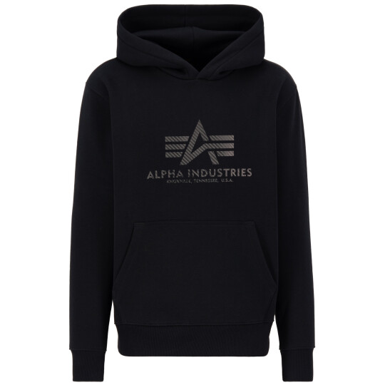 Alpha Industries Basic Hoody Carbon Black / Black 3XL